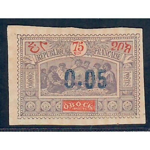 Lot A6770 - Côte des Somalis - N°34 - Neuf (*) sans gomme