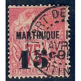 Lot A6800 - Martinique - N°18 - Oblitéré Qualité ST