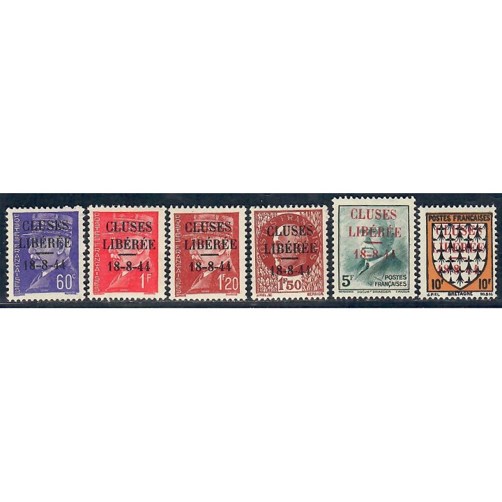 Lot A7062 - Libération Cluses - N°1/6 *