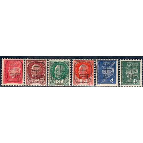 Lot A7096 - Libération Occupation Française - N°1/6 *
