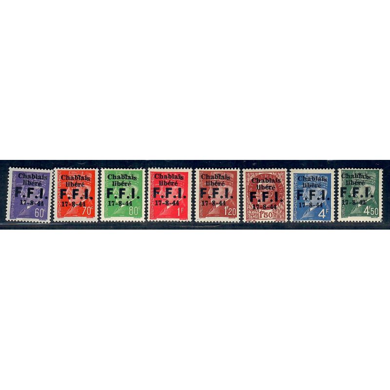 Lot A7038 - Libération Thonons - N°1/8 *