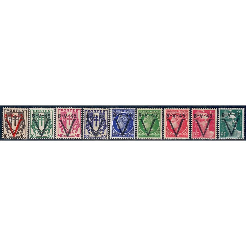 Lot A7082 - Libération Aix en Othe - N°1/9Ma *