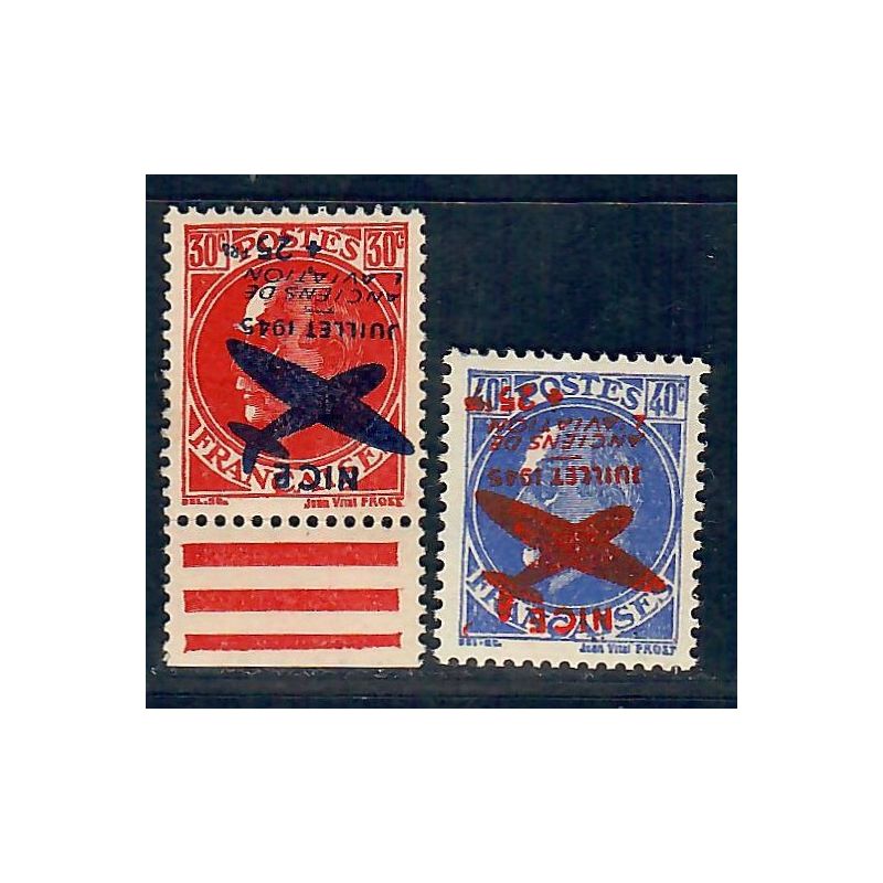 Lot A7059 - Libération Nice - N°13/14 *