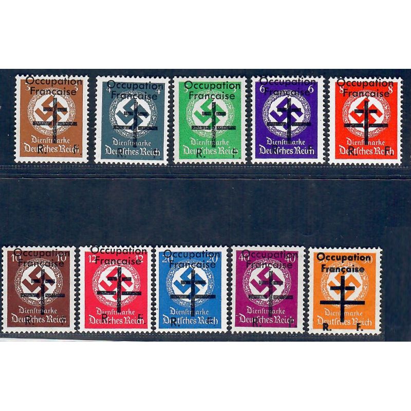 Lot A7097 - Libération Occupation Française - N°9/18 **