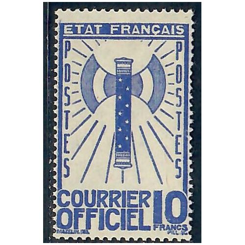 Lot A7025 - Service - N°13 Neuf ** Luxe