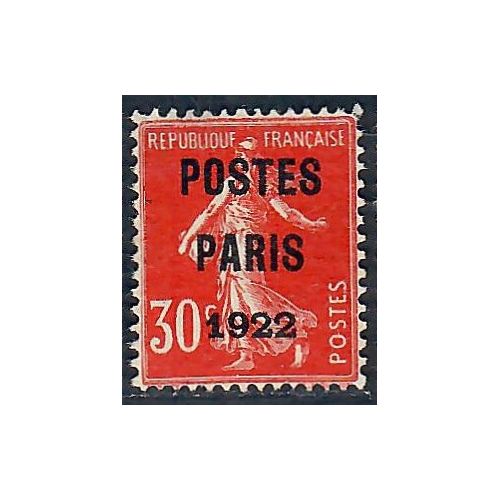 Lot A7020 - Préoblitéré - N°32 Neuf (*) sans gomme