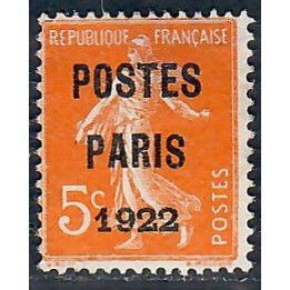 Lot A7019 - Préoblitéré - N°30 Neuf (*) sans gomme