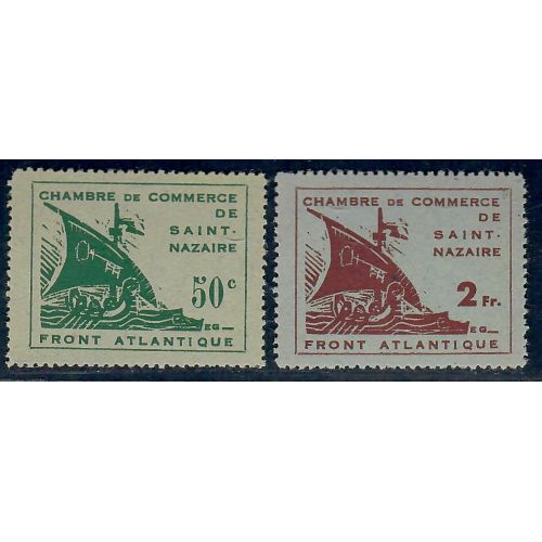 Lot A7016 - Timbre de Guerre - N°8/9 Neuf (*) sans gomme