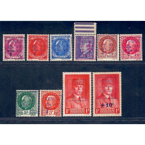 Lot A7103 - Libération Vence - N°1/3,5,12/14,16,25 et 27 **
