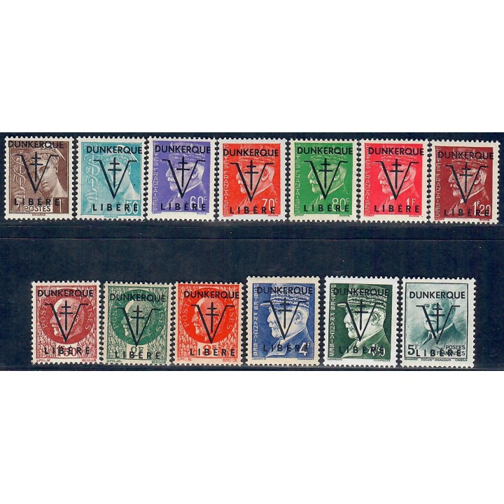 Lot A7116 - Libération Dunkerque - N°1/13 **