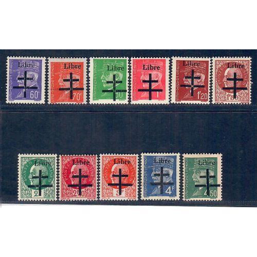 Lot A7118 - Libération Aigurande - N°1/11 *