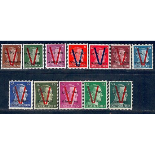 Lot A7138 - Libération Wurtemberg - N°1/12 **