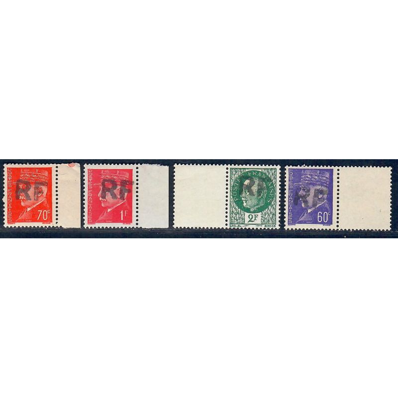 Lot A7142 - Libération Lignères de Tourraine - N°3,5,8 et 2 **