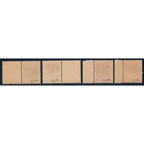 Lot A7142 - Libération Lignères de Tourraine - N°3,5,8 et 2 **