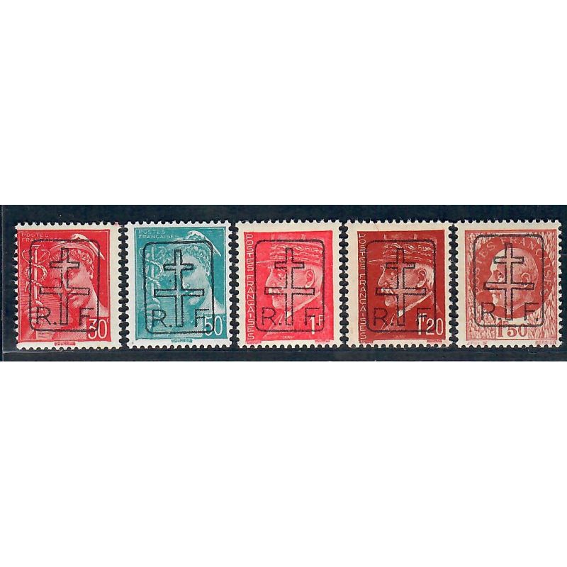 Lot A7165 - Libération Mamers - N°1/5 **