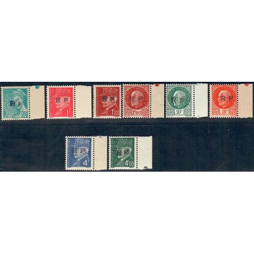 Lot A7213 - Libération Pernay - N°1M,6/9,11/13 *