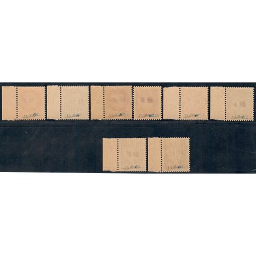 Lot A7213 - Libération Pernay - N°1M,6/9,11/13 *