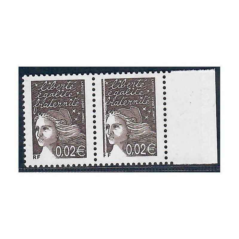 Lot A7225 - Variétés - N°3444 Neuf ** Luxe