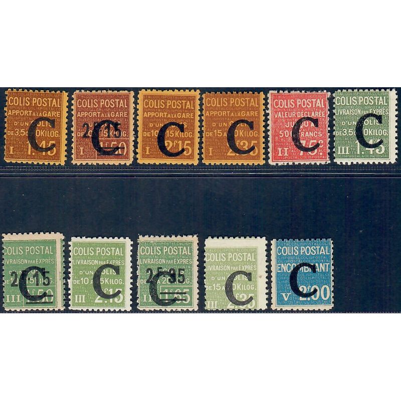 Lot A7371 - Colis Postaux - N°108/118 Neuf ** Luxe