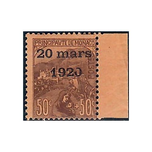 Lot A6886 - Monaco - N°41 Neuf ** Luxe