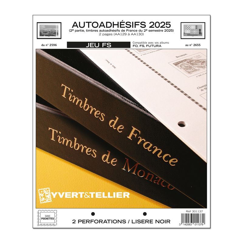 PRECOMMANDE - Jeux FS Autoadhésifs 2025 2ème Semestre