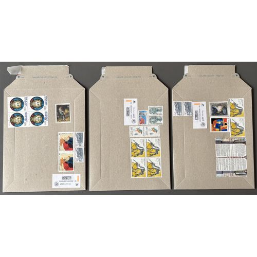 100 Enveloppes cartonnées pré-affranchies avec sticker suivi - en Francs - 250g (5,74€)