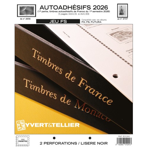 PRECOMMANDE - Jeux FS Autoadhésifs 2026 1er Semestre