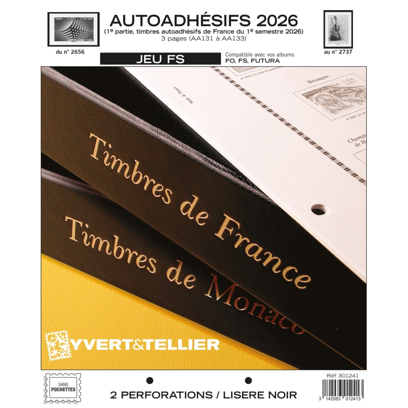 PRECOMMANDE - Jeux FS Autoadhésifs 2026 1er Semestre