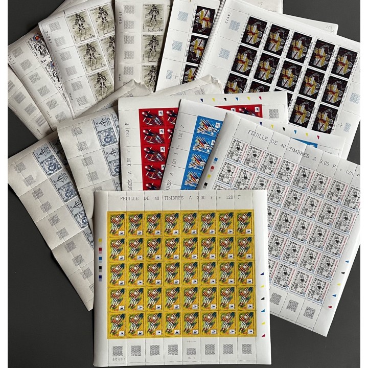Timbres pour affranchissement : Lot de 1000 x 3F