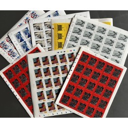 Lot de faciale de 1000 timbres à 1 Franc - En feuilles