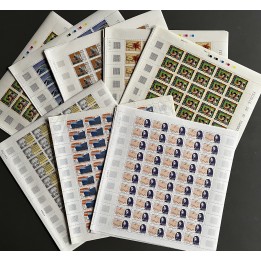 Lot de faciale de 1000 timbres à 1 Franc - En feuilles