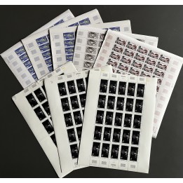 Lot de faciale de 1000 timbres à 1 Franc - En feuilles