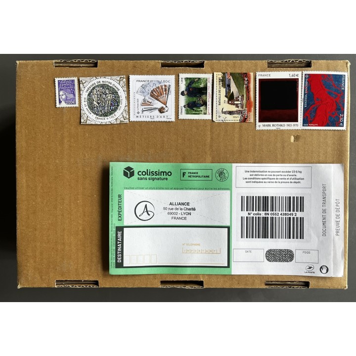 100 Lettres France 100g (2,58€) - Pack de timbre pour affranchissement - Tarif 2024