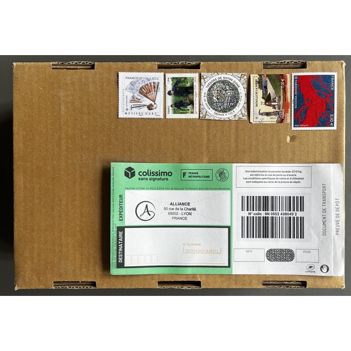 100 Lettres France 100g (2,58€) - Pack de timbre pour affranchissement - Tarif 2024