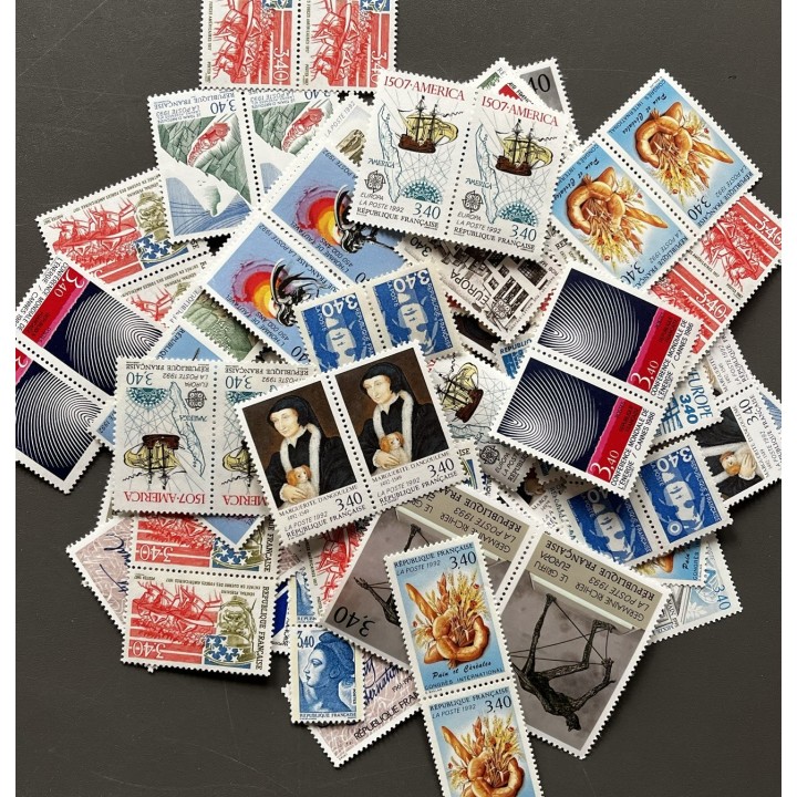 Timbres pour affranchissement : Lot de 100 x 6F80