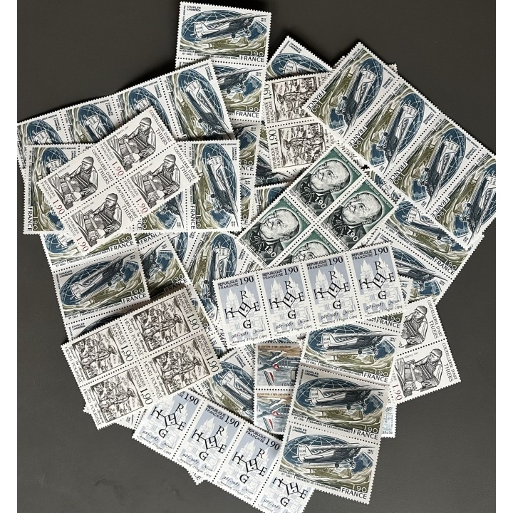 Timbres pour affranchissement : Lot de 100 x 7F60