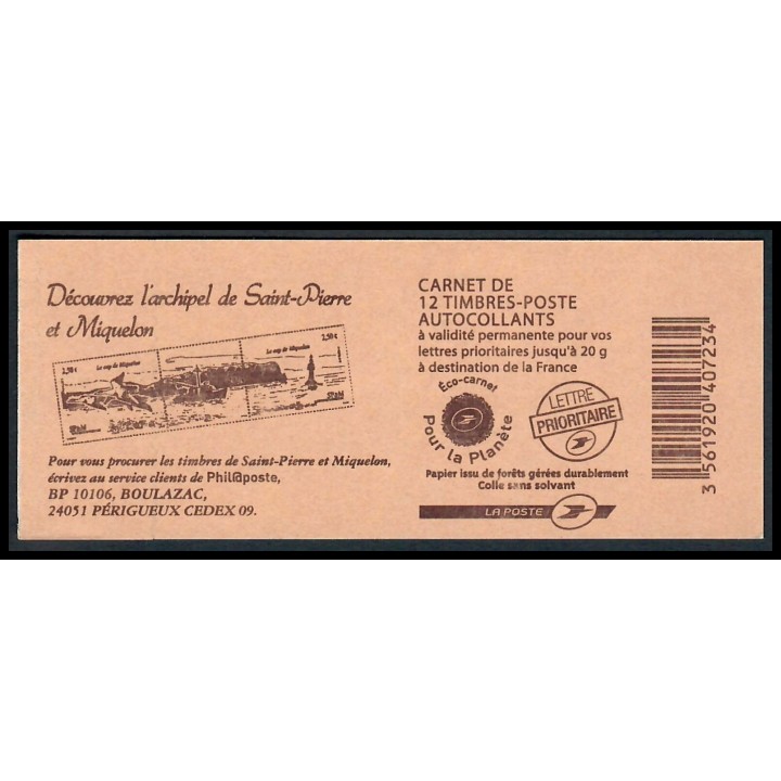 Lot A4123 - Carnets Modernes - N°590-C2a - Neuf ** Luxe