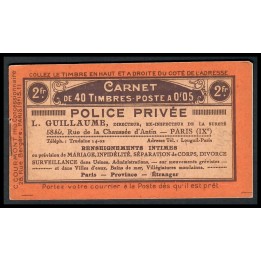 Lot A841 - Carnets publicitaires - N°158-C2 - Neuf ** Luxe