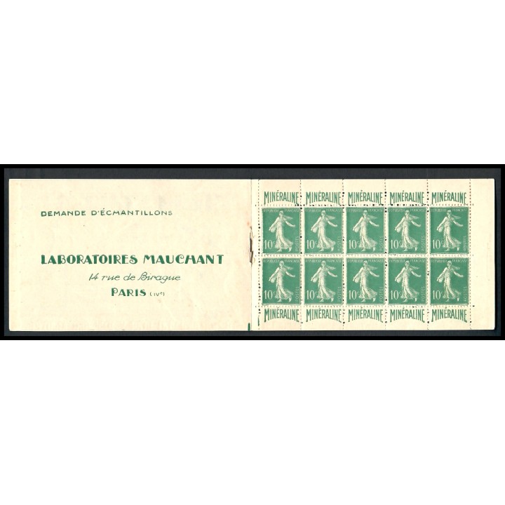 Lot A3616 - Carnets publicitaires - N°188-C1 - Neuf ** Luxe