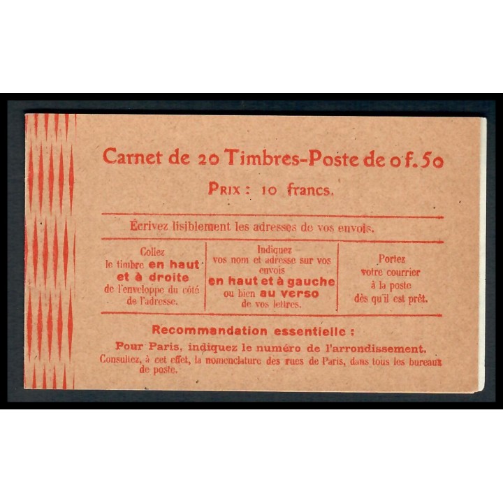 Lot A6409 - Carnets publicitaires - N°199-C48 - Neuf ** Luxe