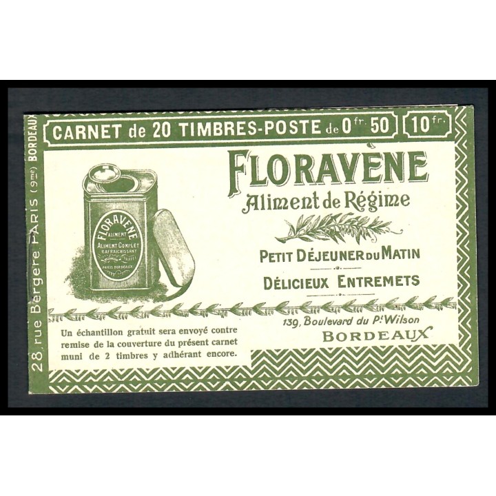 Lot A3602 - Carnets publicitaires - N°257-C10 - Neuf ** Luxe