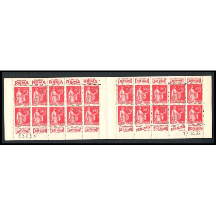 Lot A4429 - Carnets publicitaires - N°283-C14 - Neuf ** Luxe