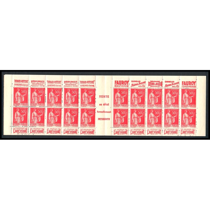 Lot A4428 - Carnets publicitaires - N°283-C28 - Neuf ** Luxe