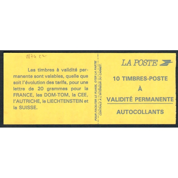 Lot C6 - Carnets Modernes - N°2874-C1a - Neuf ** Luxe