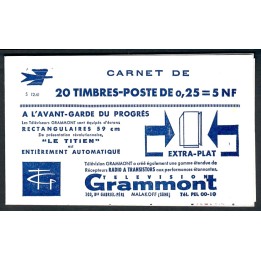 Lot A4439 - Carnets publicitaires - N°1263-C3 - Neuf ** Luxe