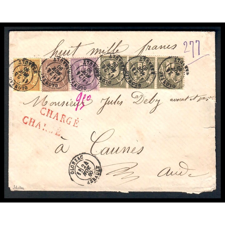 Lot 8021 - Lettres - N°62, 72, 86 et  95 - Oblitéré Qualité TTB