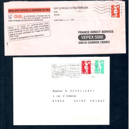 Lot A7389 - Lettres - N°2630 et 2720 - Oblitéré Qualité TB