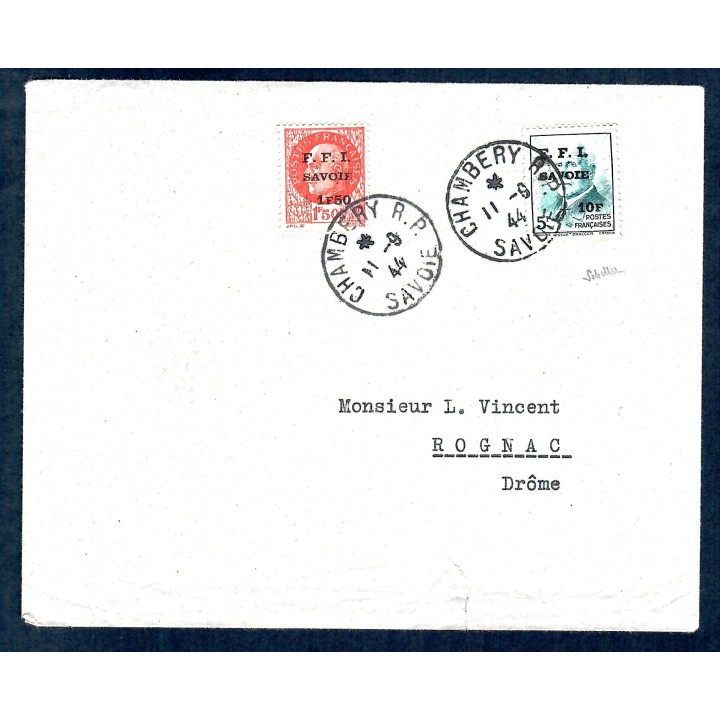 Lot A7427 - Libération de Chambéry - N°1/2 - Oblitéré Qualité TB