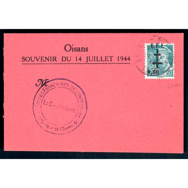Lot A7381 - Libération de Bourg d’Oisans - N°1- Oblitéré Qualité TB